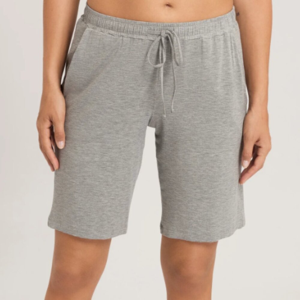 HANRO Drawstring Lounge Shorts in Gray